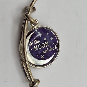 Alex & Ani Silvertone Stellar Love To The Moon & Back Bracelet 2015
